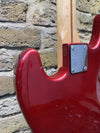 Custom Built Partscaster J Style Classic Bass Candy Apple Red