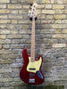 Custom Built Partscaster J Style Classic Bass Candy Apple Red