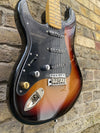 Hillsound Custom Built Left Handed Partscaster S Style 3 Tone Sunburst Flamed Maple